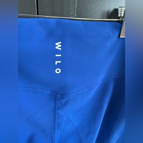 NWT • WILO the label Ribbed Blue Leggings & Gray Wellness Sweatshirt Set • M - Picture 5 of 11
